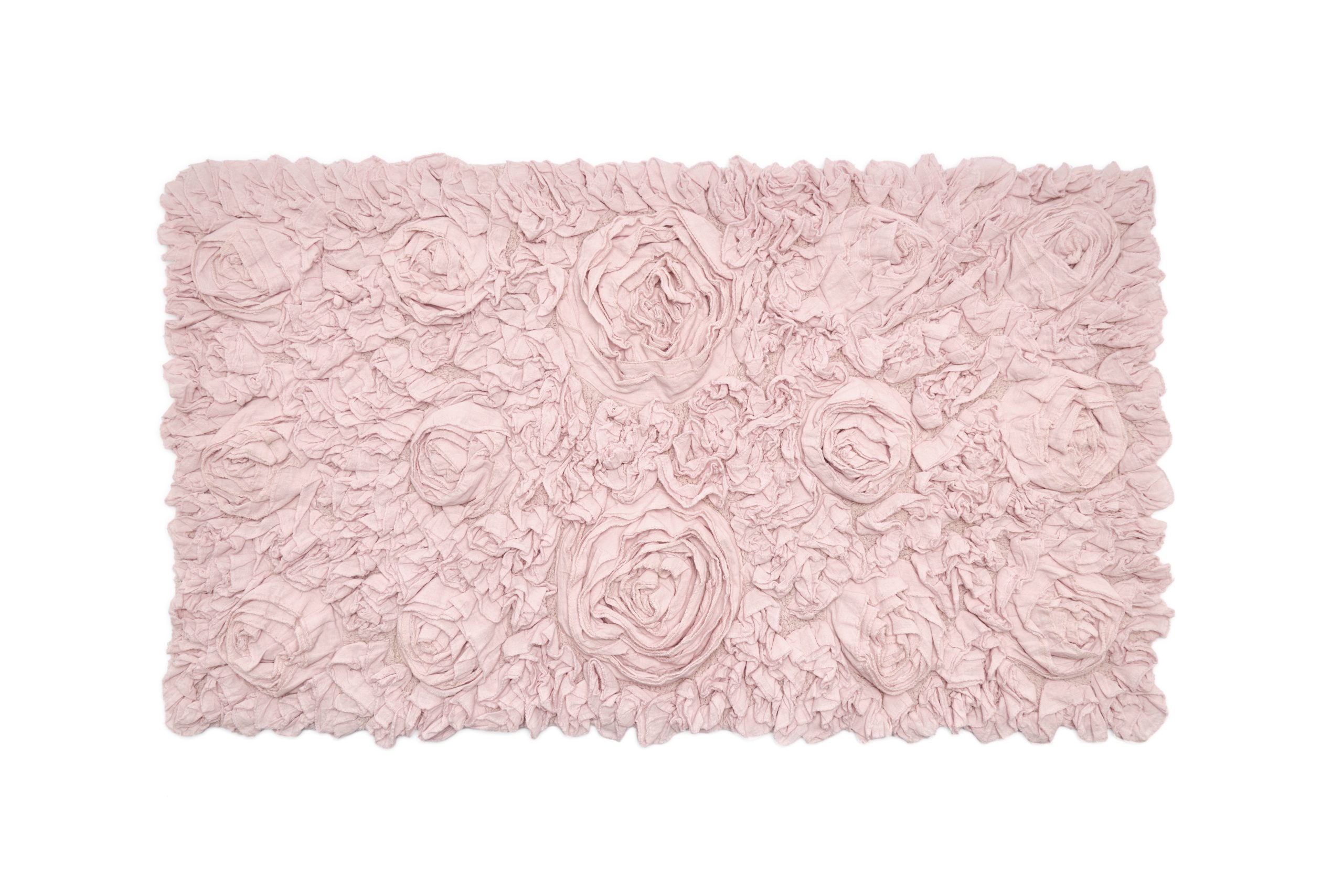Tappeto bagno rose malva - 55x100 - nuvole di stoffa